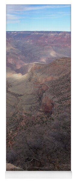 Majestic Grand Canyon Overlook Under Azure Sky Yoga Mat