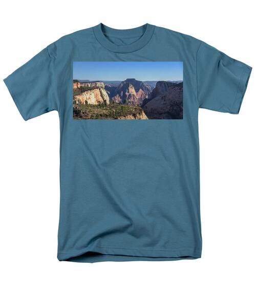 Majestic Mountain Range View Men's T-Shirt  (Regular Fit) by Brandon Wichmann