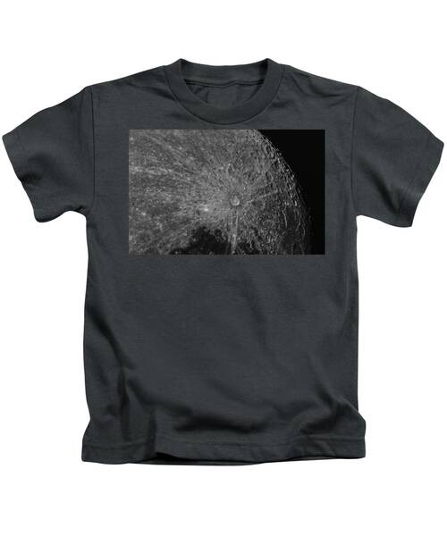 Lunar Surface Craters In Detail Kids T-Shirt