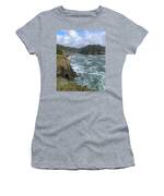 Coastal Bridge Over Rushing Waters Women's T-Shirt