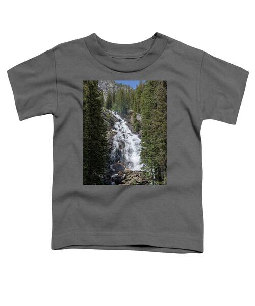 Waterfall Amidst Forest Landscape Toddler T-Shirt