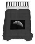 Illuminated Half Of The Moon Duvet Cover
