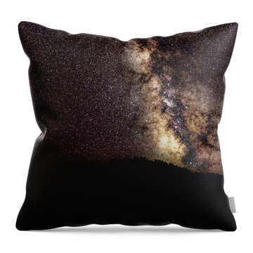 Night Sky Brimming With Stars Throw Pillow
