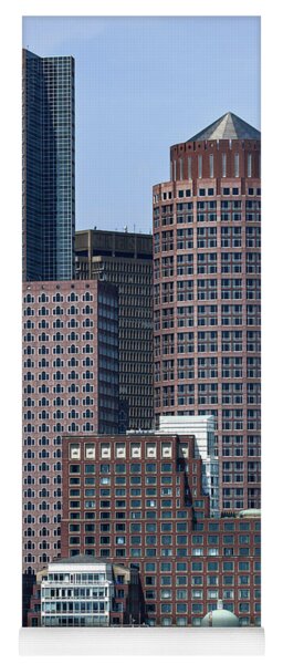 Boston Skyline by the Water Yoga Mat