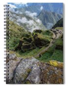 Misty Mountain Pathway Of The Inca Trail Spiral Notebook