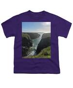 Dramatic Coastal Cliff Scene Youth T-Shirt