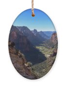 Breathtaking Zion Canyon View Ornament