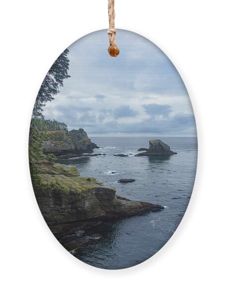 Rugged Coastal Landscape with Cliffs Ornament