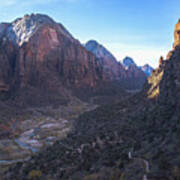 Breathtaking Valley Vista In Zion National Park Poster