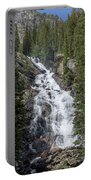 Waterfall Amidst Forest Landscape Portable Battery Charger