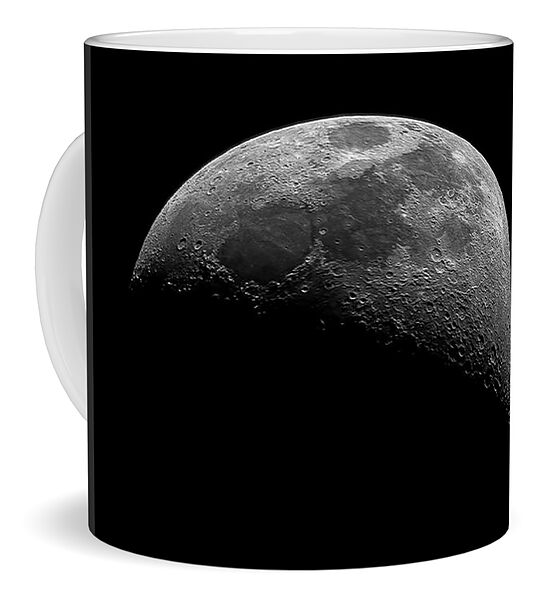 Illuminated Half Of The Moon Coffee Mug
