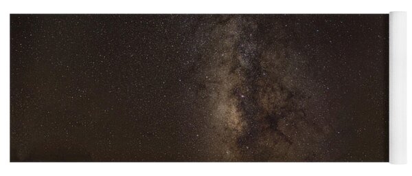 Milky Way Over Tranquil Shoreline Yoga Mat