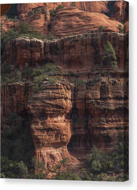 Majestic Red Rock Formations in Sedona Arizona Canvas Art Print by Brandon Wichmann