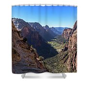 Breathtaking Zion Canyon View Shower Curtain