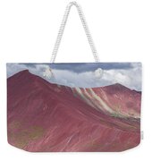 Vibrant Red Mountain Landscape Weekender Tote Bag