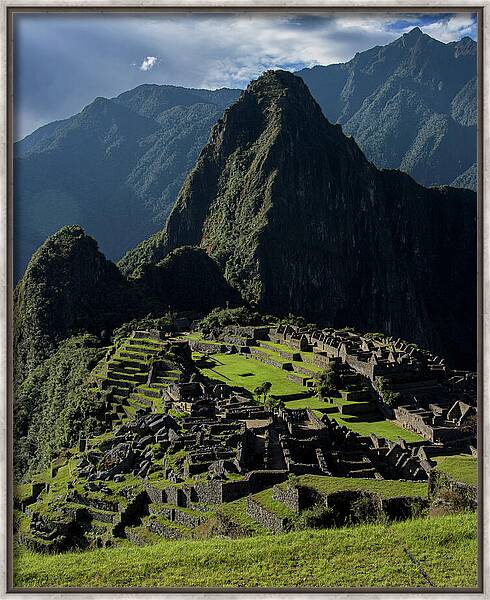 Majestic Ruins In A Mountain Valley Framed Print