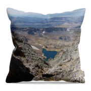 Breathtaking Middle Teton Mountain View Throw Pillow