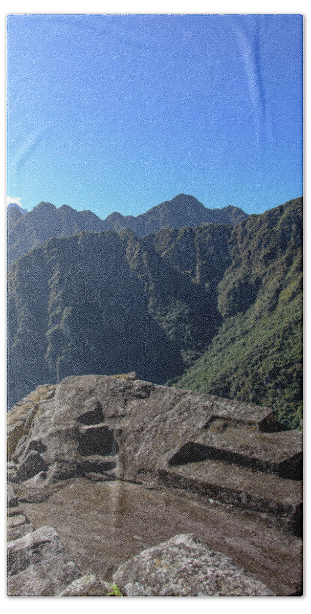 Majestic Mountain Views At Machu Picchu Hand Towel