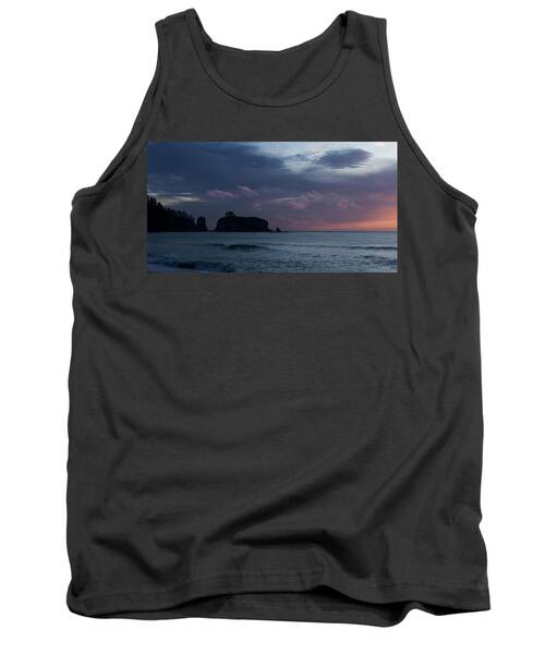 Serene Coastal Sunset with Cliffs Tank Top