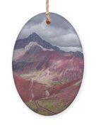 Majestic Colorful Mountain Range Ornament