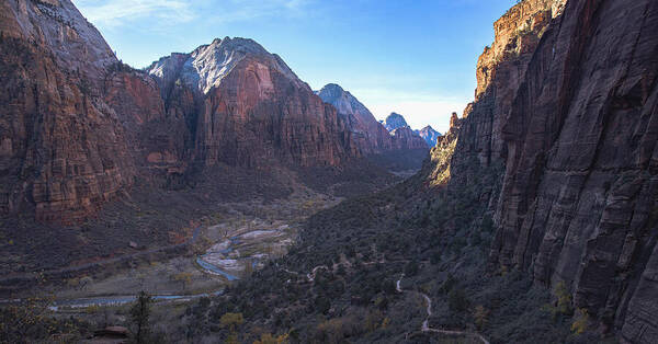 Breathtaking Valley Vista In Zion National Park Art Print