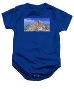 Majestic Mountain Peak Under Clear Skies Baby One-Piece