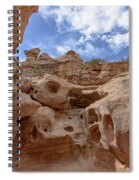 Majestic Rock Formations In Capitol Reef National Park Spiral Notebook