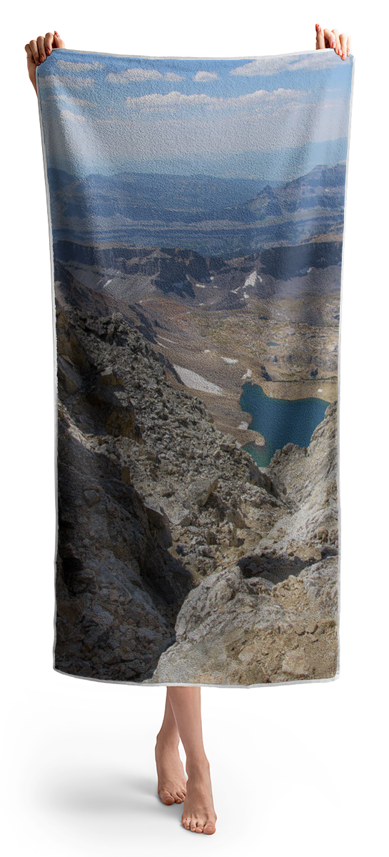 Breathtaking Middle Teton Mountain View Beach Towel