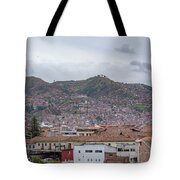Rooftops and Hills of Cusco Tote Bag