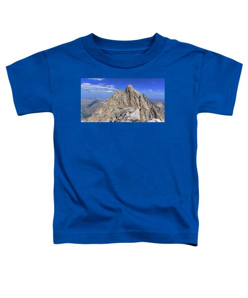 Majestic Mountain Peak Under Clear Skies Toddler T-Shirt