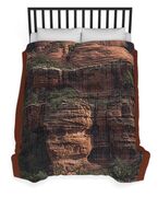 Majestic Red Rock Formations In Sedona Arizona Duvet Cover