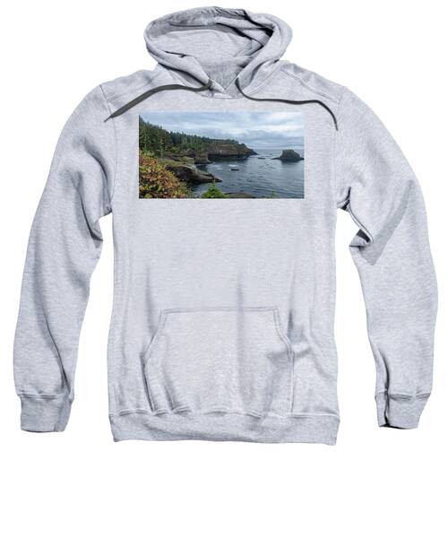 Serene Coastal Cliffs at Dawn Sweatshirt