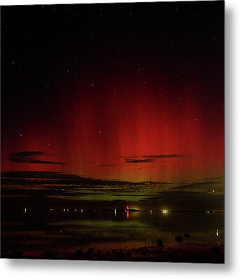 Mesmerizing Northern Lights Display Metal Print by Brandon Wichmann