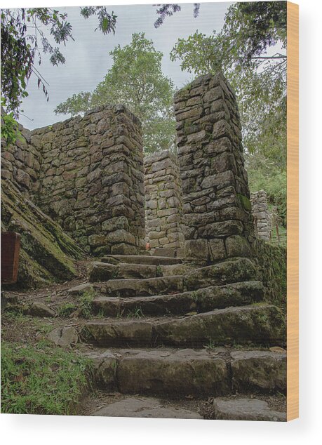 Ancient Stone Passageway Wood Print