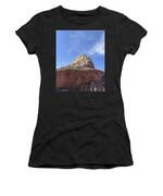 Majestic Mountain Peak Under Blue Sky Women's T-Shirt