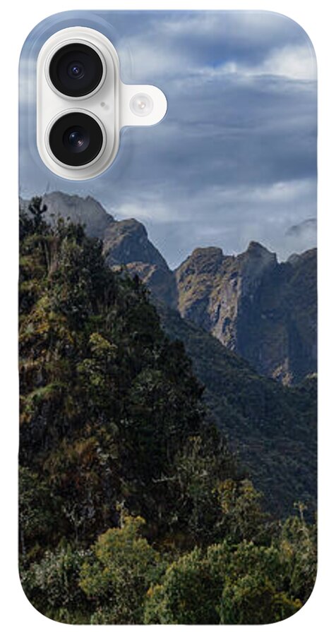Misty Andes Mountain Range Landscape iPhone Case