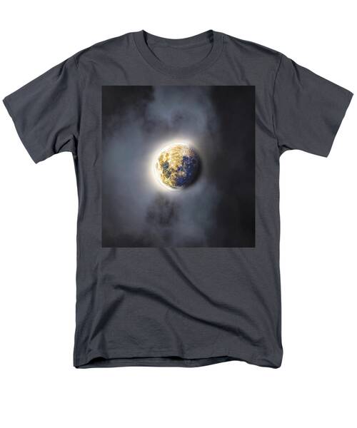 Celestial Moon In Ethereal Glow Men's T-Shirt  (Regular Fit)