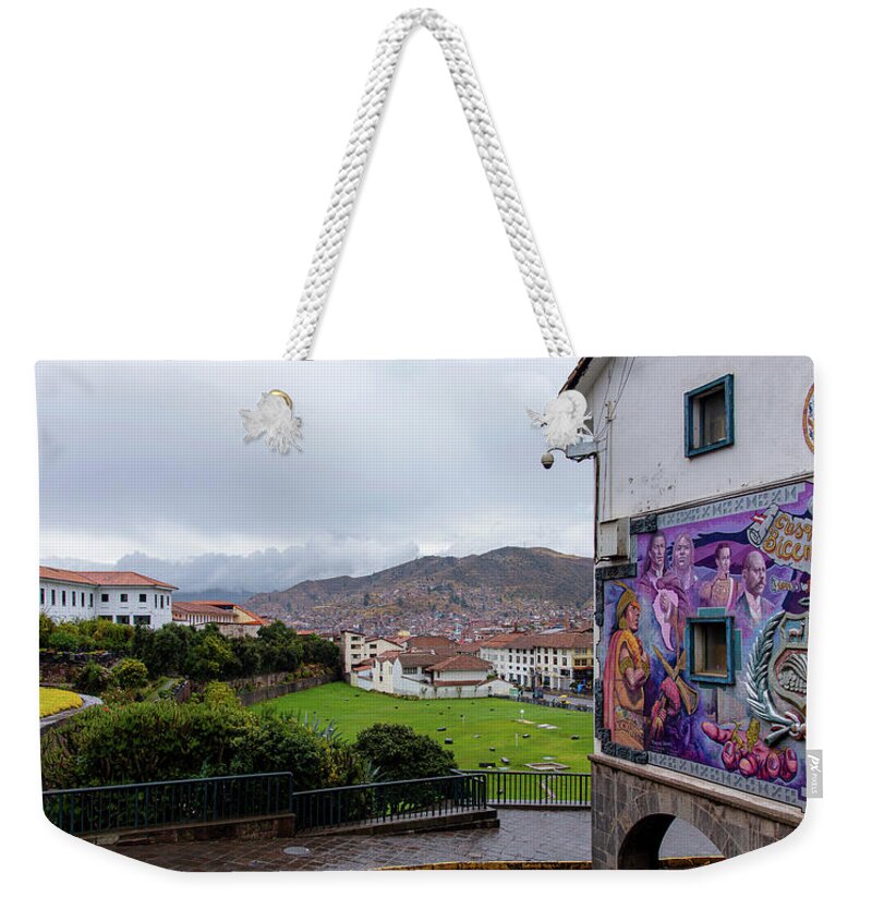 Street Scene with Colorful Mural Weekender Tote Bag