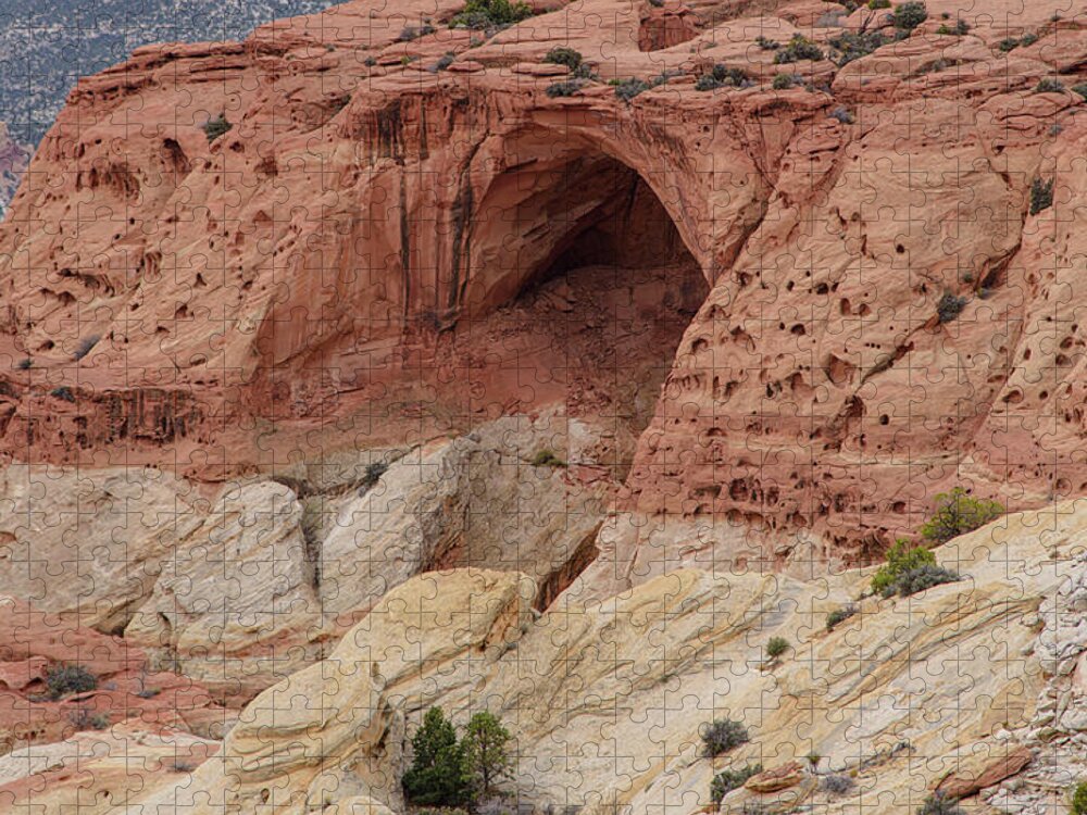 Natural Arch In Desert Landscape Jigsaw Puzzle