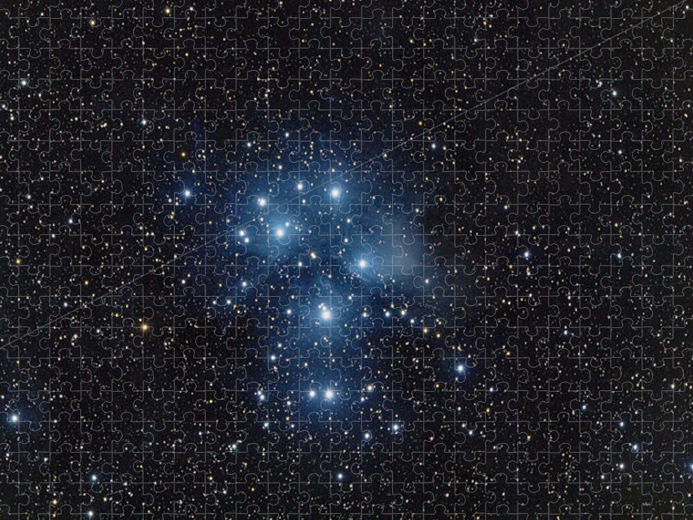 Pleiades Cluster In Cosmic Night Jigsaw Puzzle