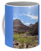 Winding Road Through Desert Canyon Coffee Mug