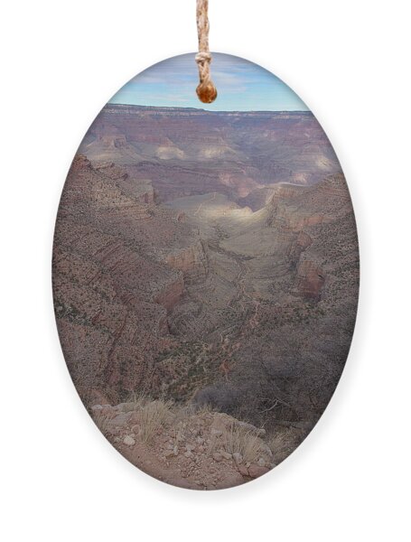 Majestic Grand Canyon Overlook Under Azure Sky Ornament