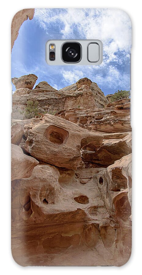 Majestic Rock Formations In Capitol Reef National Park Galaxy Case