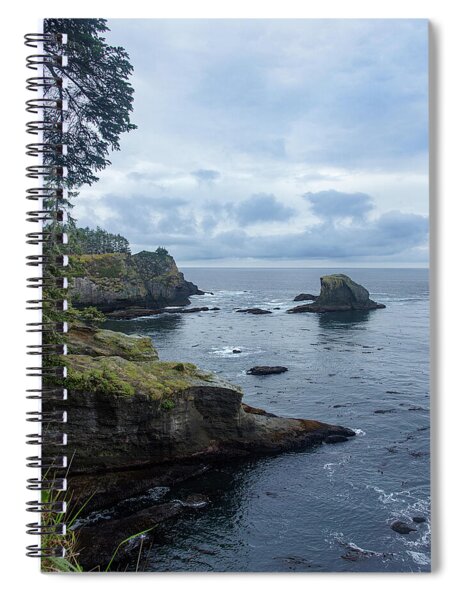 Rugged Coastal Landscape with Cliffs Spiral Notebook