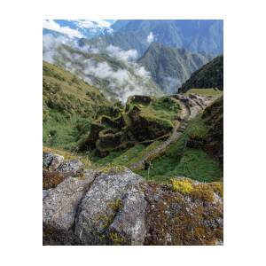 Misty Mountain Pathway of the Inca Trail by Brandon Wichmann Misty Mountain Pathway of the Inca Trail by Brandon Wichmann