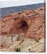 Natural Arch In Desert Landscape Canvas Print