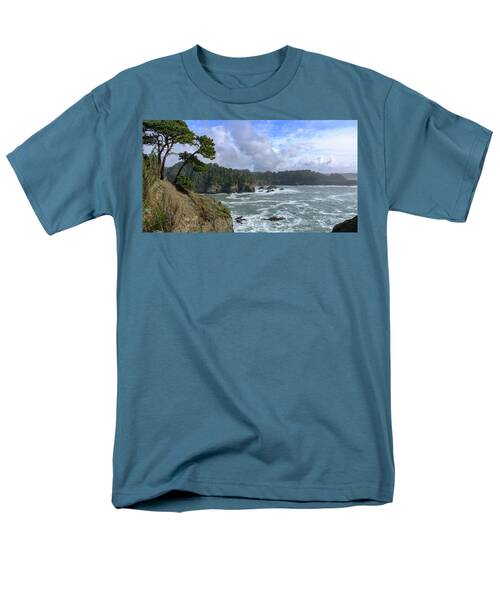 Coastal Serenity With Rugged Cliffs Men's T-Shirt  (Regular Fit)