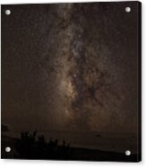 Milky Way Over Tranquil Shoreline Acrylic Print