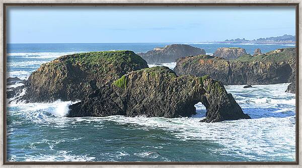 Majestic Coastal Rock Formations Framed Print