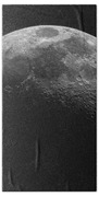 Illuminated Half Of The Moon Beach Towel